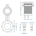 Miniatyrbillede 7 af 7: Indbygningsstik DIN 12V/24V