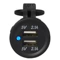 Pikkukuva 5 / 7: USB-portti kaksinkertainen uppoasennus tyyppi A 2x2100mA 12V/24V läpipainopakkauksessa
