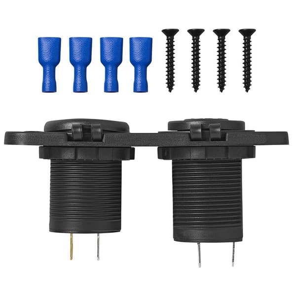 Indbygget sæt: 12V-stik + USB-hurtigoplader type A + C 2-vejs 3A