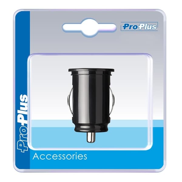 2-vejs USB oplader mini type A 12V/24V 3100mA i blisterpakning