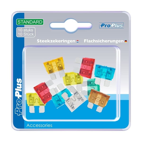 Bladsikringer standard assorteret 10 stk. i blister