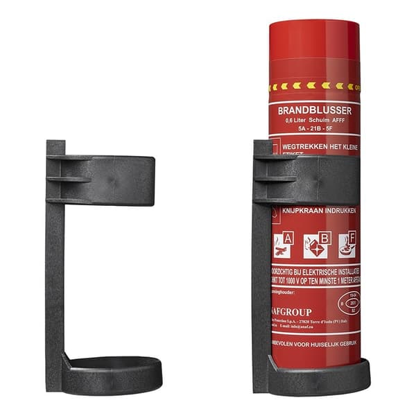 Veggfeste svart for brannslukningsapparat 600 ml (510310)