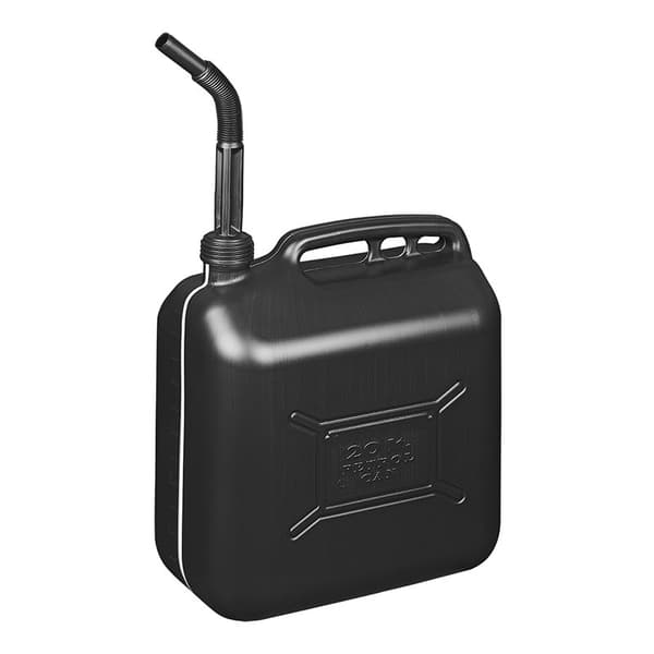 Drivstoffkanne 20L plast svart UN-godkjent