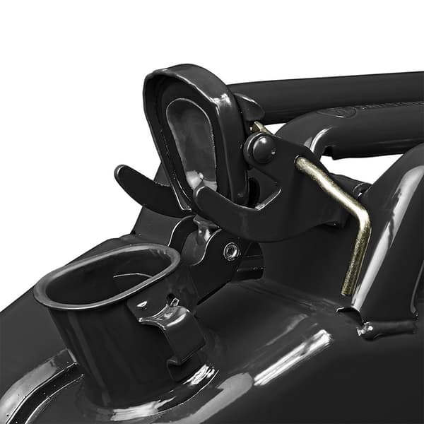 Jerry can 10L metal sort UN- & TüV/GS-godkendt