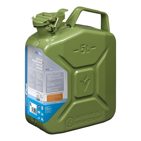 Jerry can 5L metalgrøn UN- & TüV/GS-godkendt