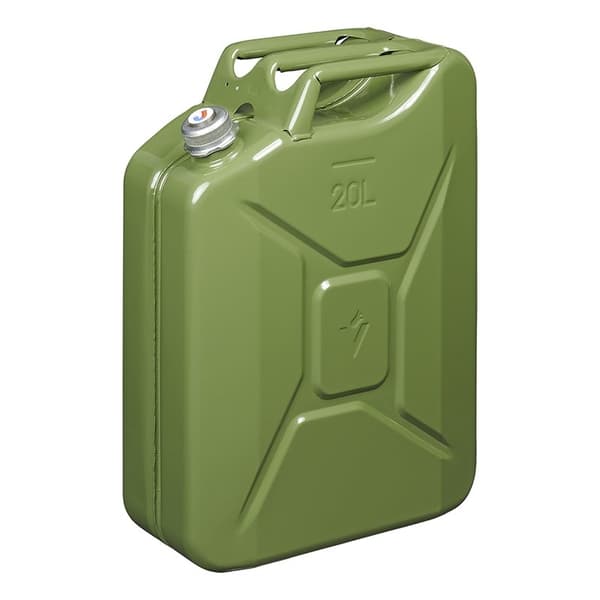 Jerry can 20L metalgrøn med magnetisk skruelåg UN- & TüV/GS-godkendt