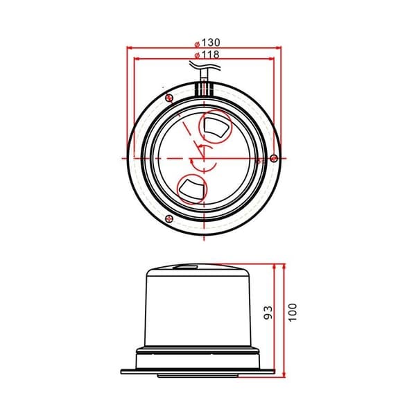 Beacon light rav 36LED 10-30V