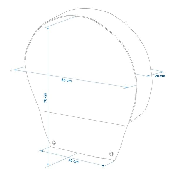 Hjulkåpa aluminiumreflekterande för 16" däck