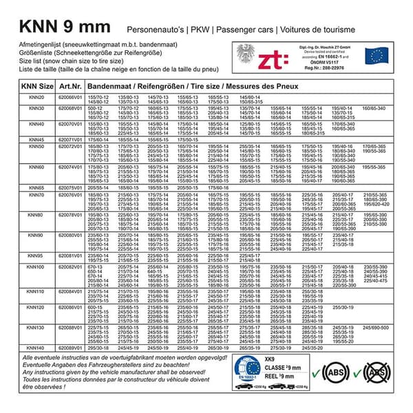 Lumiketjut 9mm KNN100