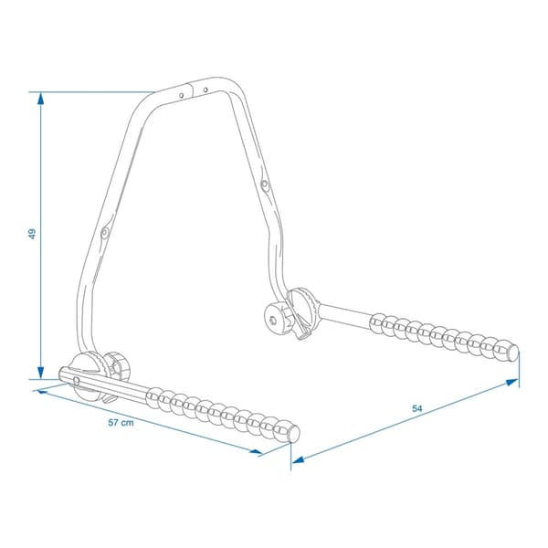 Veggmontert holder for 1 sykkel justerbar