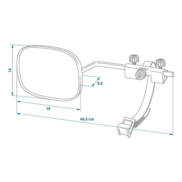 Dragspegel 410 x 140 x 90 mm