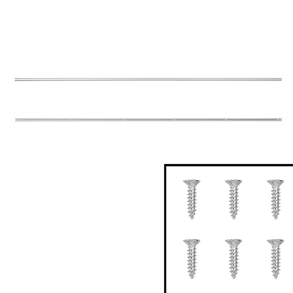 Markiseskinne aluminium 90° Ø9 mm x 1,2 m