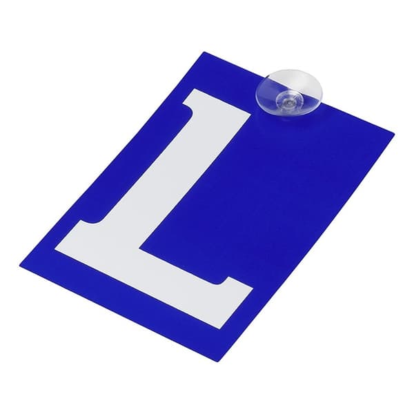 L plade 100x150mm med sugekop