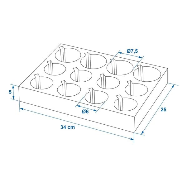 Koppholder av mykt skum for glass og kopper