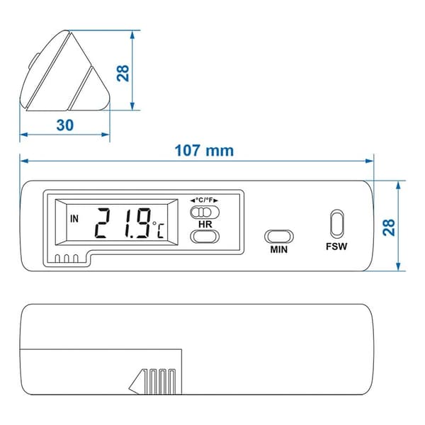 Ind-/ud termometer model 2