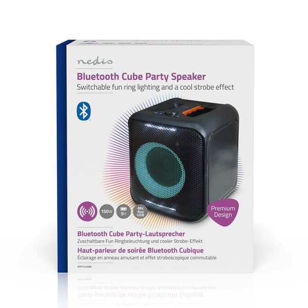 Bluetooth® Party Speaker | Maksimal batteritid: 5 timer | 150 W | Bære håndtak | Party lys | Linkable | Equalizer | Oransje / Sort