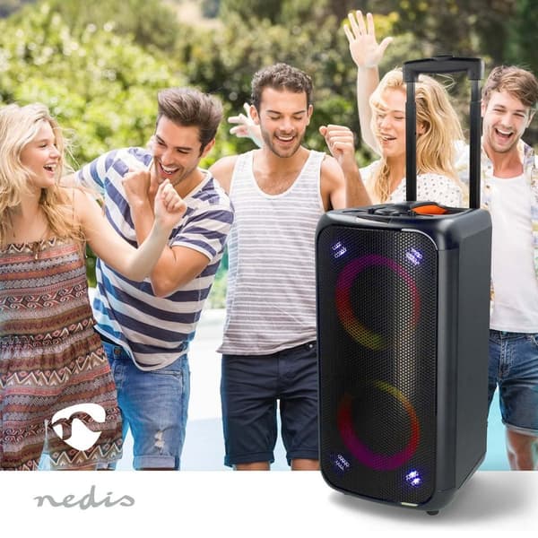 Bluetooth® Party Speaker | Maksimal batteritid: 5 timer | 240 W | Bære håndtak | Party lys | Equalizer | Oransje / Sort