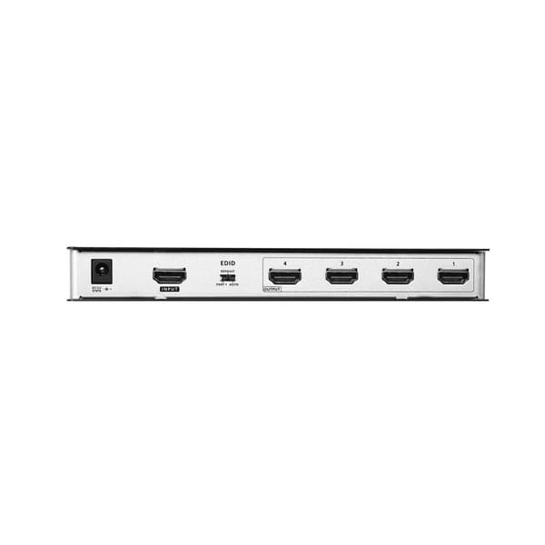 4-Port True 4K HDMI Splitter Svart