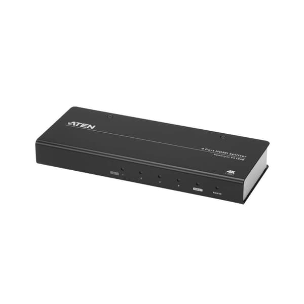 4-Port True 4K HDMI Splitter Svart