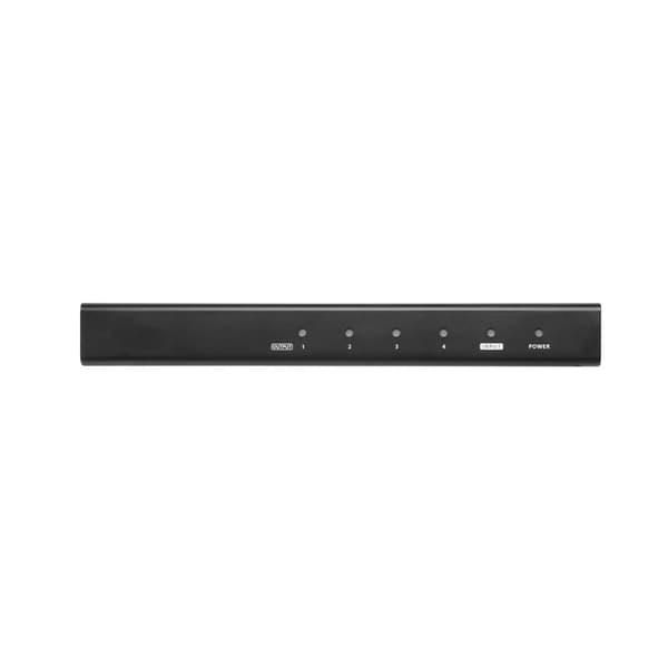 4-Port True 4K HDMI Splitter Svart