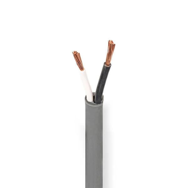 Högtalarkabel | 2 x 2.50 mm² | Koppar | 100.0 m | Rund | PVC | Mörkgrå | Rulle