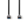 Miniatyrbilde 2 av 4: Aktiv Optical High Speed ​​HDMI-kabel med Ethernet | HDMI ™ -kontakt | HDMI ™ -kontakt | 4K@60Hz | 18 Gbps | 100.0 m | Rund | PVC | Sort | Gaveeske