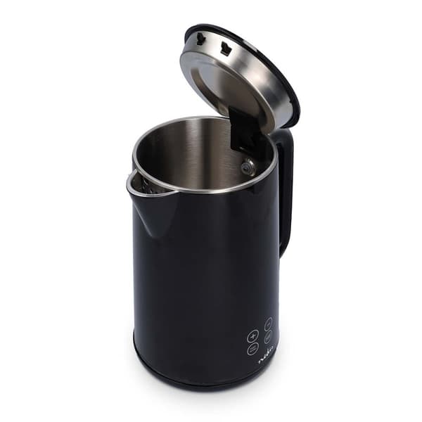 Elkedel | 1.7 l | Plast | Sort | 50,60,70,80,90,100 °C | Temperaturindikator | Drejelig 360 grader | Skjult varmeelement | Strix®-controller | Beskytt