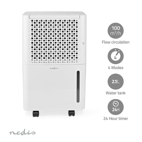 Avfukter | 10 l/Døgn | Avfukting / Automatisk / Tørr klesvask / Ventilasjon | Ja | 100 m³/h