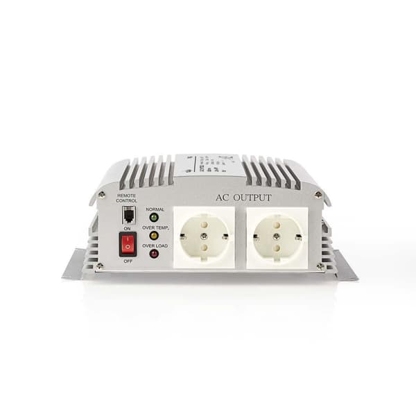 Invertteri Muunnettu Siniaalto | Tulojännite: 24 V DC | Laitteen lähtövirran liittimet: Type F (CEE 7/3) | 230 V AC 50 Hz | 1000 W | Lähtöliitännän hu Hopea