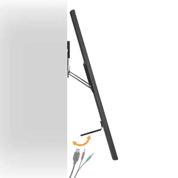 Fast TV Vægbeslag | 43 - 100 " | Maksimal vægt: 75 kg | Minimum vægafstand: 9,50 mm | Stål | Sort