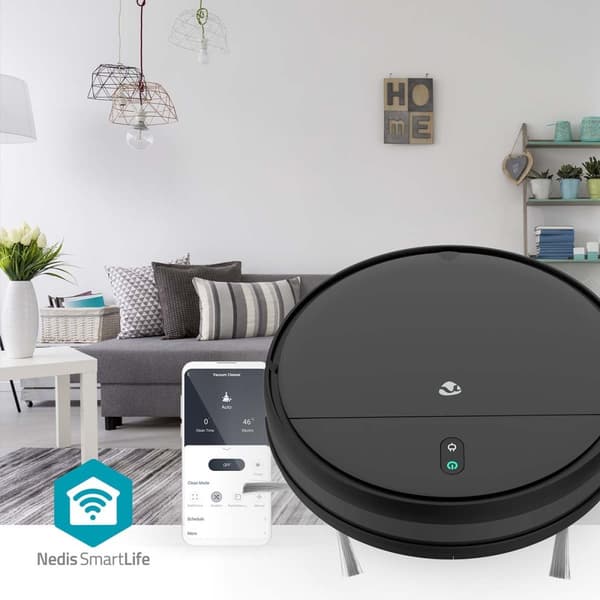 SmartLife Robot Støvsuger | Tilfældig | Wi-Fi | Kapacitet Collection Reservoir: 0.2 l | Automatisk opladning | Maksimal driftstid: 110 min | Sort | An