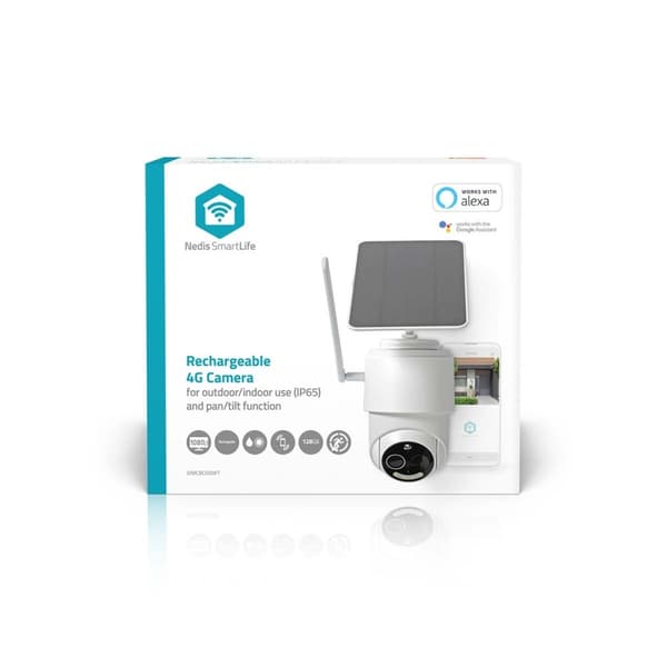 SmartLife Ulkokamera | 4G | Full HD 1080p | Kääntö/kallistus | IP65 | MicroSD (ei sisälly) / Pilvipalvelutallennus (valinnainen) | 5 V DC | Liiketunni