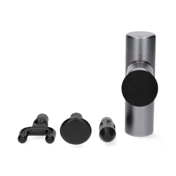 SmartLife Sportsmassage Pistol | Accu drevet | Indbygget Lithium-Ion | Opladningsbar | 5 Massage typer | Fladt Hoved / Konisk hoved / Kugleformet hove