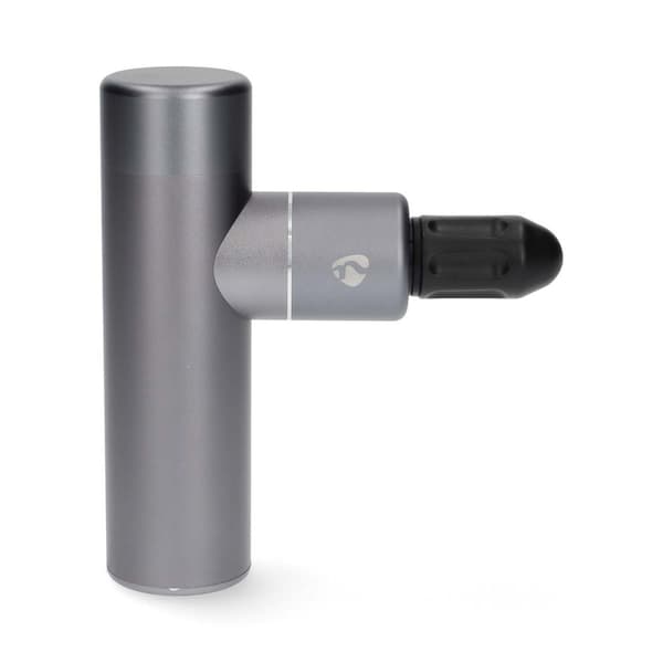 SmartLife Sportsmassage Pistol | Accu drevet | Indbygget Lithium-Ion | Opladningsbar | 5 Massage typer | Fladt Hoved / Konisk hoved / Kugleformet hove