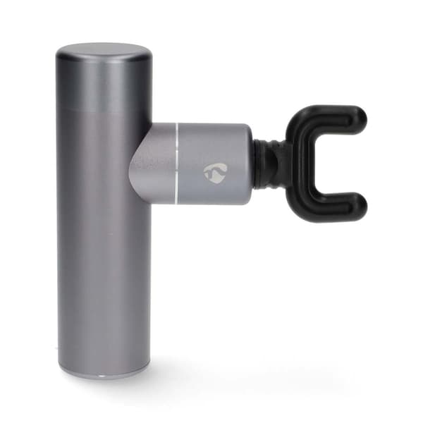 SmartLife Sportsmassage Pistol | Accu drevet | Indbygget Lithium-Ion | Opladningsbar | 5 Massage typer | Fladt Hoved / Konisk hoved / Kugleformet hove