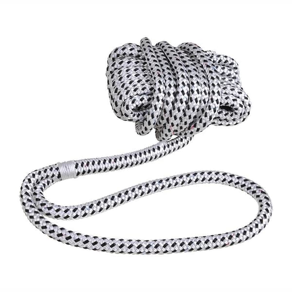 Taifun fortøyningsline. 12 mm. 8m. hvit svart