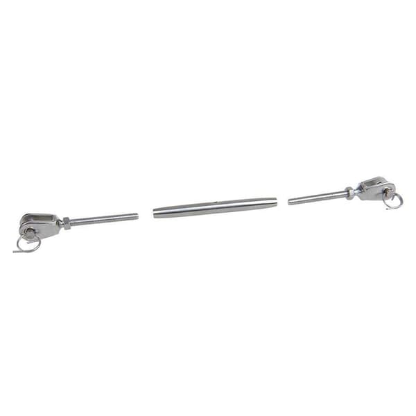 Sperre med to gafler. M5. A4 RVS AISI 316