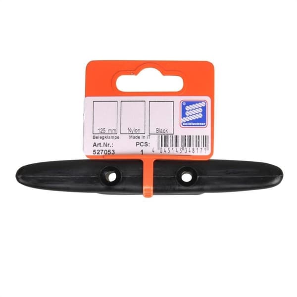 Sikringskloss plast. 125 mm. svart