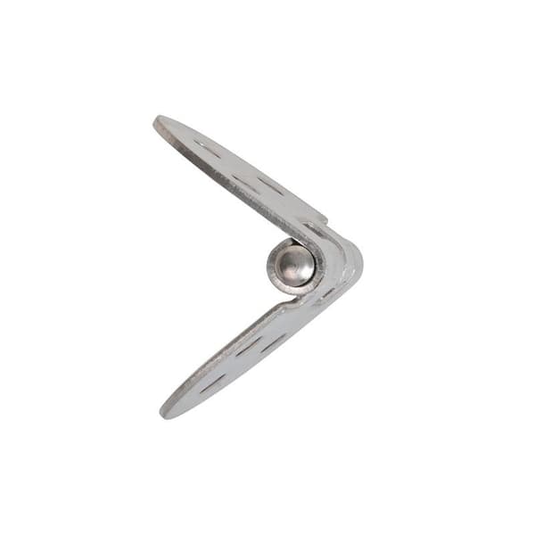 Hængsel. 71x40 mm. V4A RVS AISI 316. 6 huller