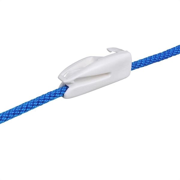 Fenderkrok. plast for rekkverkstråd 6-8mm. hvit