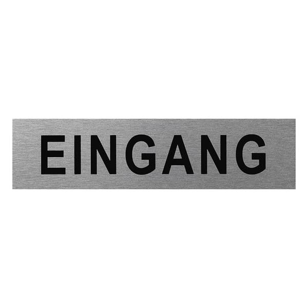 Alu dørskilt " Eingang " 160x40mm
