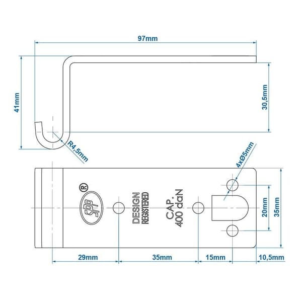 Bar for tilhengerlås SPP Z-07