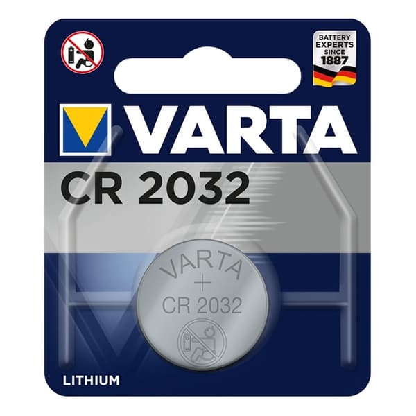 Varta Lithium CR2032 myntcellebatteri 3V i blisterpakning