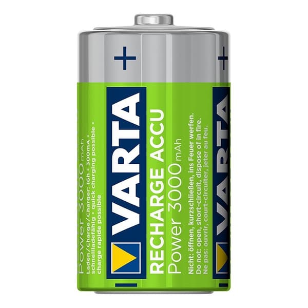 Varta Recharge Accu Power batterier D 3000 mAh 2 stk i blister