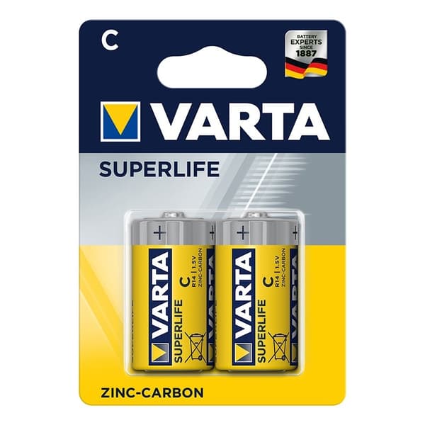 Varta Superlife batterier C 2 stk i blister