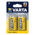 Miniatyrbillede 1 af 2: Varta Superlife batterier D 2 stk i blister