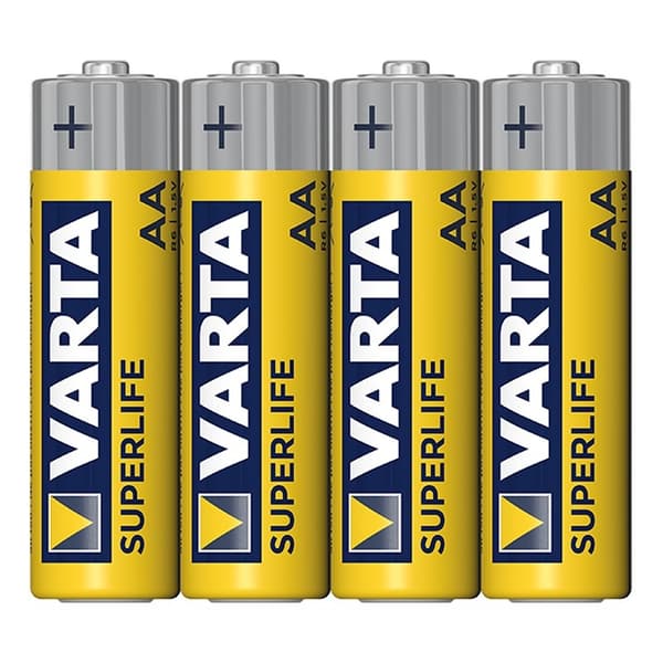 Varta Superlife batterier AA 4 stk i folie