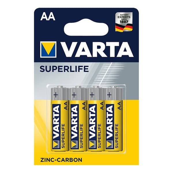 Varta Superlife batterier AA 4 stk i blisterpakning