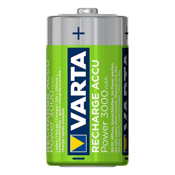 Varta Recharge Accu Power batterier C 3000 mAh 2 stk i blister