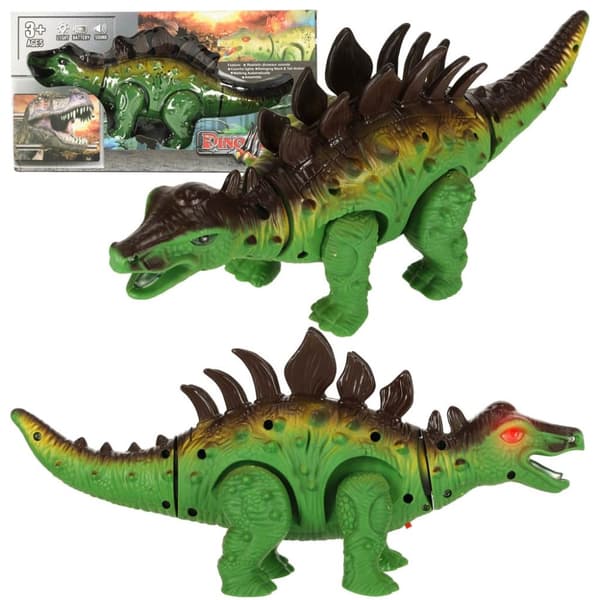 Fjernstyret dinosaur RC Stegosaurus gåture lyser brøl op